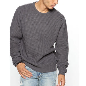 Long Sleeve Crew Neck Casual Men's Loose-Aria Doejay