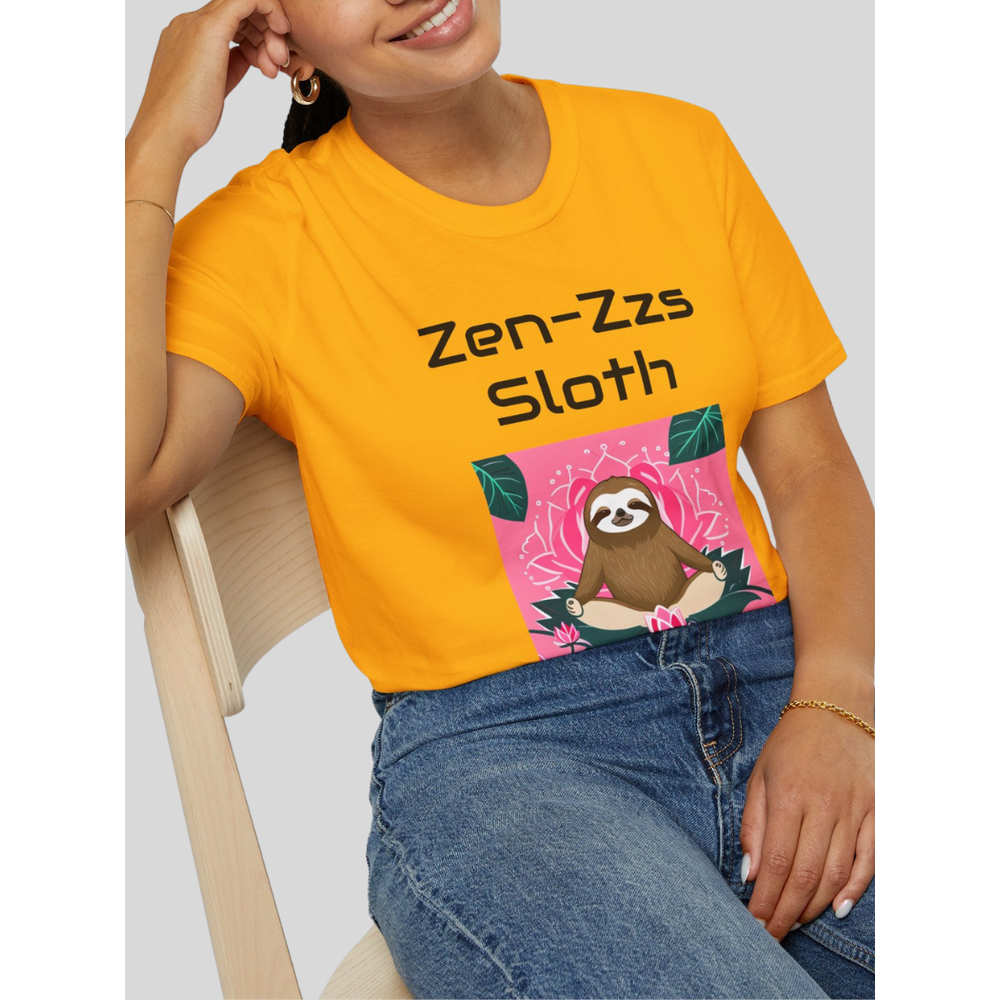 super comfy zen zzz sloth tee