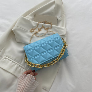 Solid Color Simple Chain Shoulder Bag