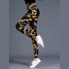 Brushed Cotton Print Camouflage Outerwear Leggings-Aria Doejay