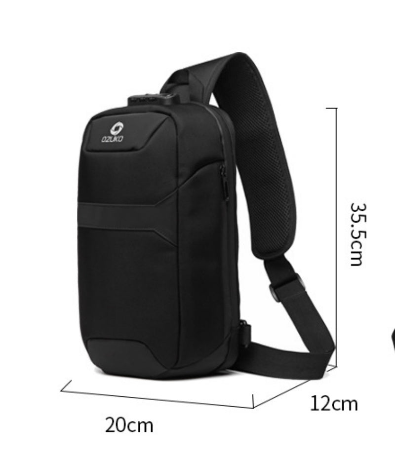 Men's Anti-theft Chest Sports Waterproof Oxford Cloth Shoulder Messenger Bag