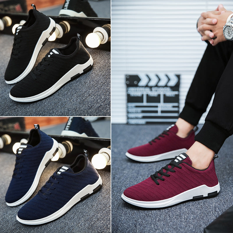 Lace-up Breathable Shoes, Light Sports Casual Shoes, Canvas Shoes, Shoes-Aria Doejay