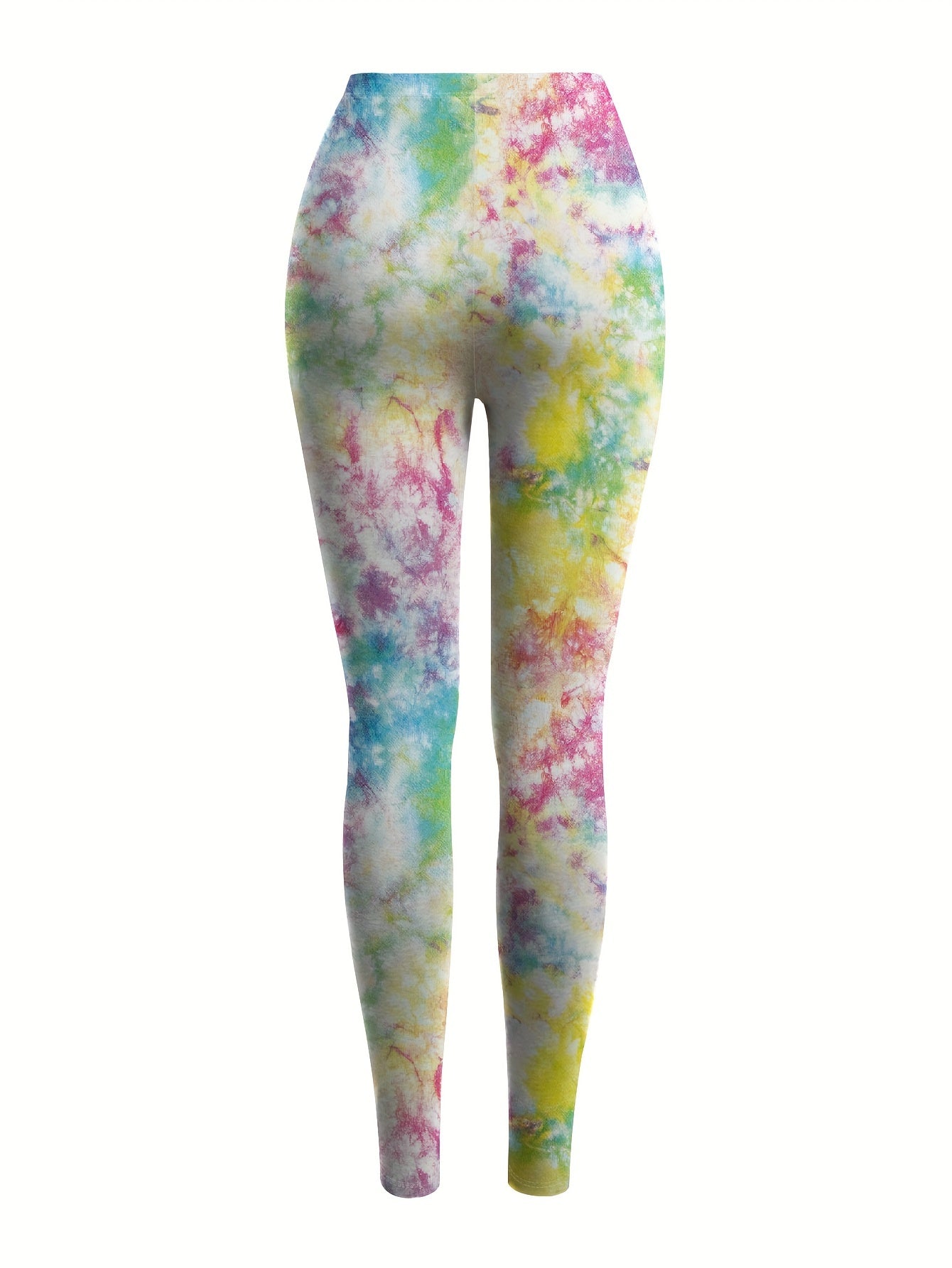 High Waist Stretchy Tie Dye Skinny Leggings for Women, Casual Everyday Wear, Comfortable and Soft