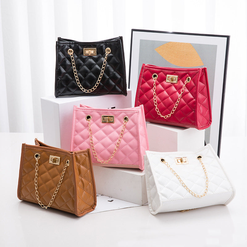 Mini Chain Shoulder Bags Rhombus Sewing Small Square Bags For Women-Aria Doejay