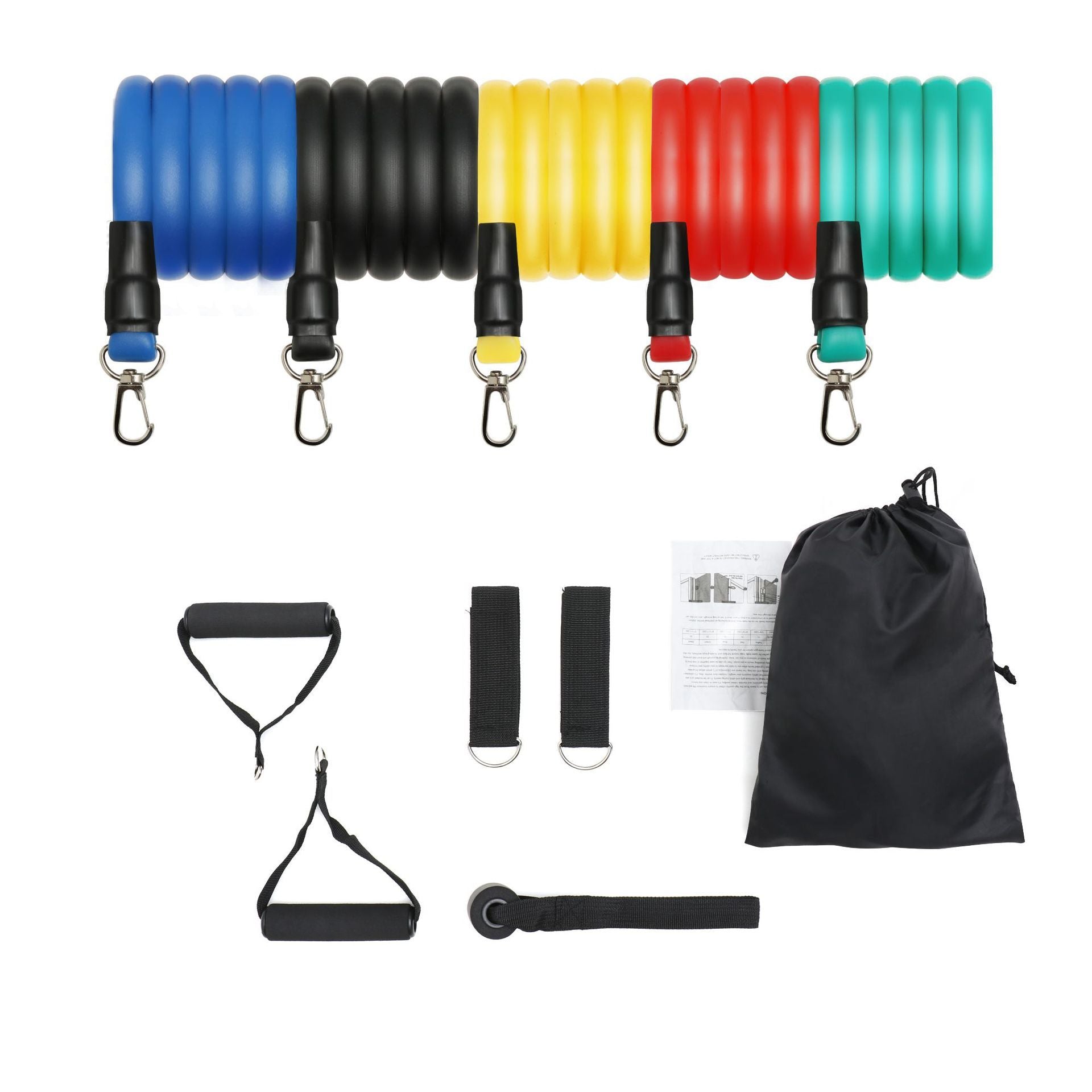 Home Fitness Equipment Tpe Latex 11 Piece Set Tensioner-Aria Doejay