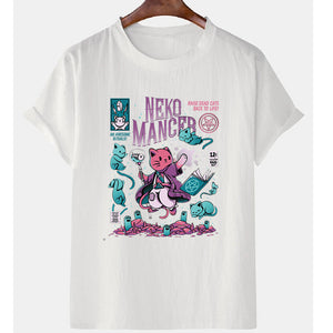 New Youth Cartoon Men's T-shirt Top-Aria Doejay