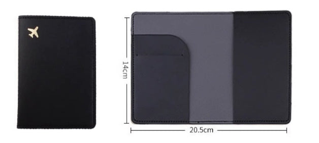 Leather Document Package Travel Protective Case Passport Case