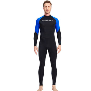 New Diving Suit Men's One-piece Thin Type Sunscreen Quick-drying Swimsuit