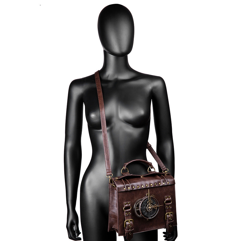 New Style Women's Bag Steampunk Industrial Retro Style Women's One-shoulder Diagonal Bag