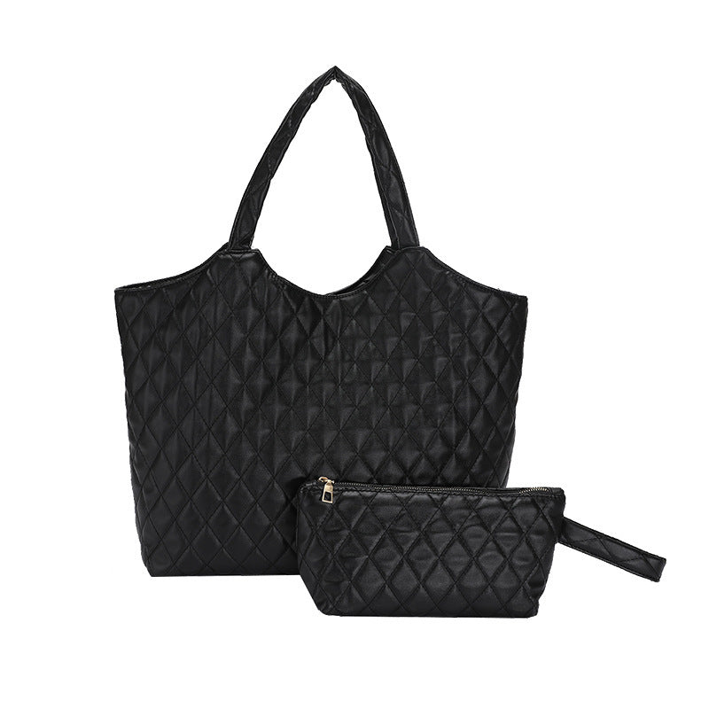 New Versatile Texture Hand-carrying Combination Two-piece Women's Bag