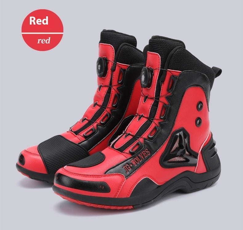 Motorcycle Long Mountain Locomotive Road Anti-skid Protection Off-road Lightweight Commuter Worker Boot-Aria Doejay