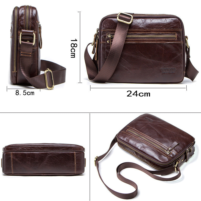 Angel Korean Fashion Leather Men's Messenger Bag