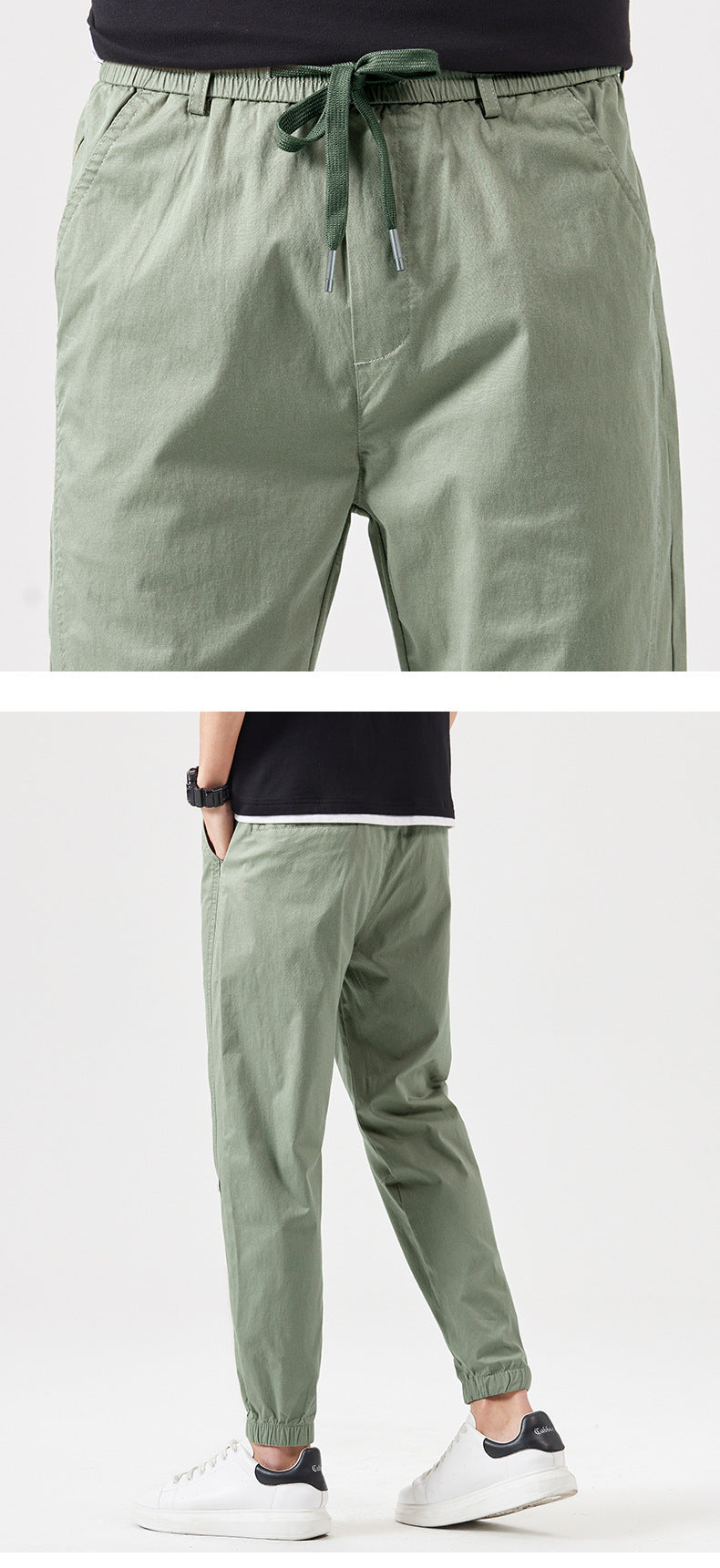 Men's Ankle Length Pants Loose Tappered Summer-Aria Doejay