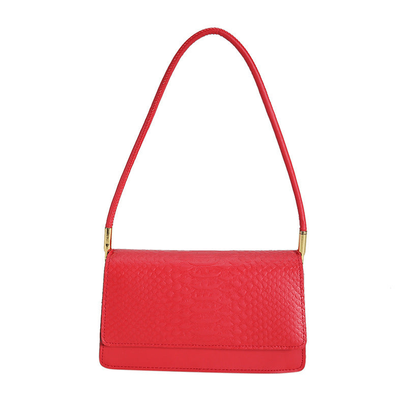 New Trendy Retro Textured Shoulder Bag