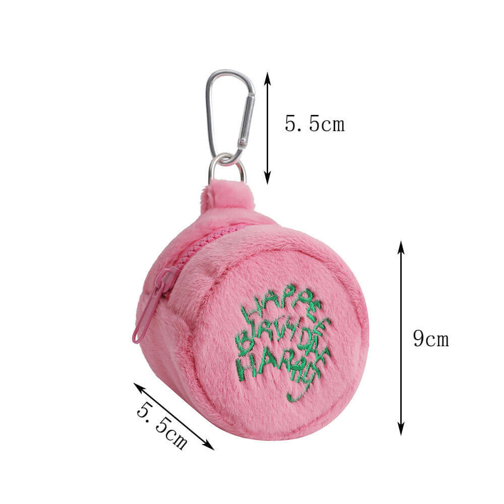 Simple Mini Plush Cosmetic Bag Women-Aria Doejay