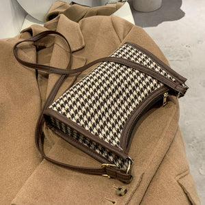 All-match Underarm Plaid On The New Autumn And Winter Messenger Bag Women's