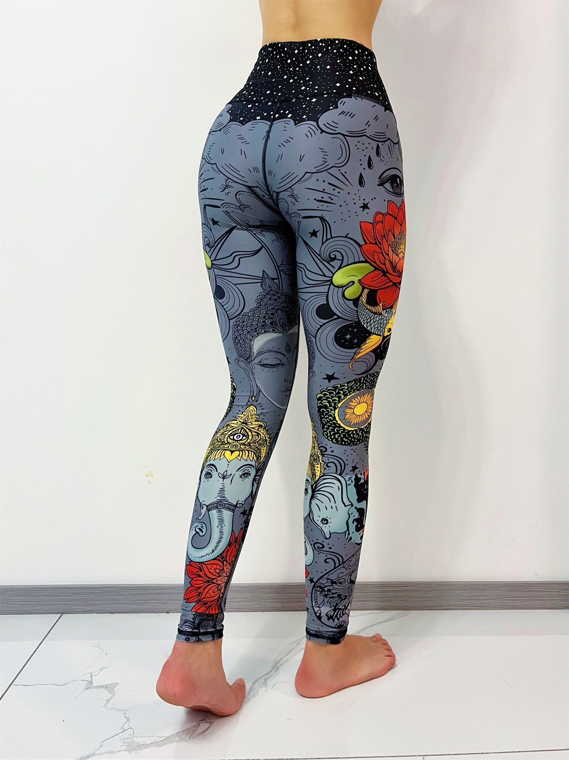 Personalized pattern women's yoga pants