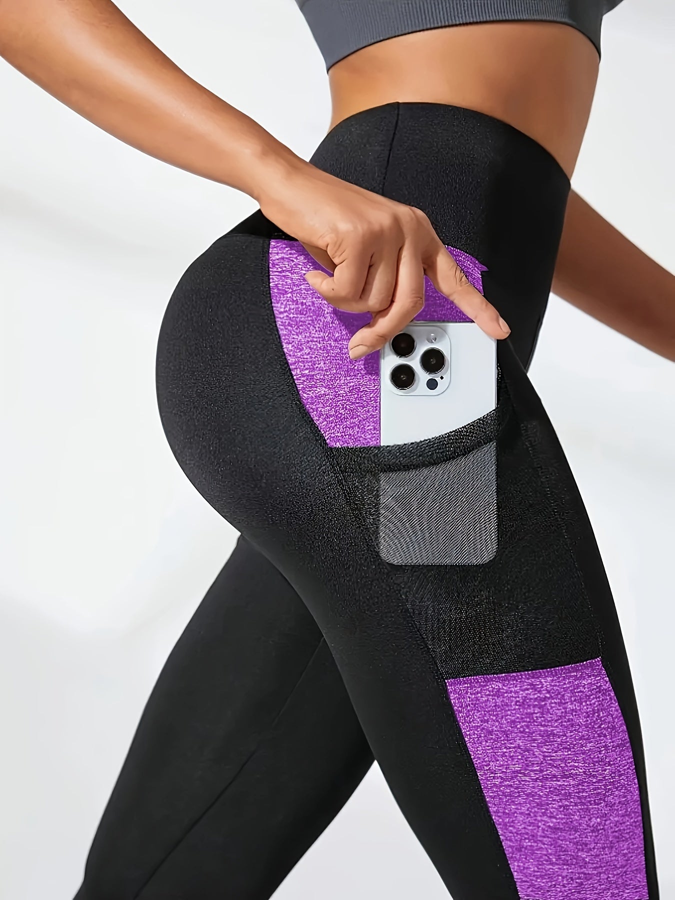 High-Waisted Women's Yoga Leggings - Moisture-Wicking, Stretchy, Perfect for Outdoor Fitness Activities