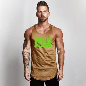 Fitness Men Shirt Slim Fit Vests Mesh Singlets Muscle Tops-Aria Doejay