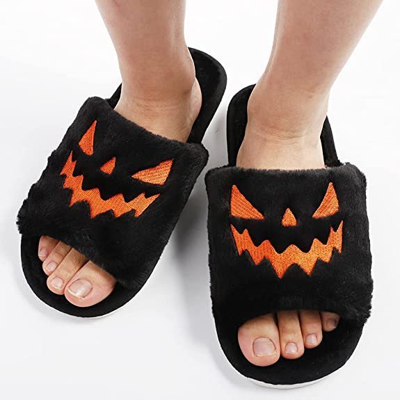 Halloween Women's Soft And Comfortable Plush Slippers Cosplay Shoes Furry Plush Slippers Kawaii Cute Shoes Home Slippers Halloween Dress Up Shoes