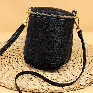 High-quality Leather Mobile Phone Bag Korean Style Shell Bags For Women Fashion Small Shoulder Crossbody Bag-Aria Doejay