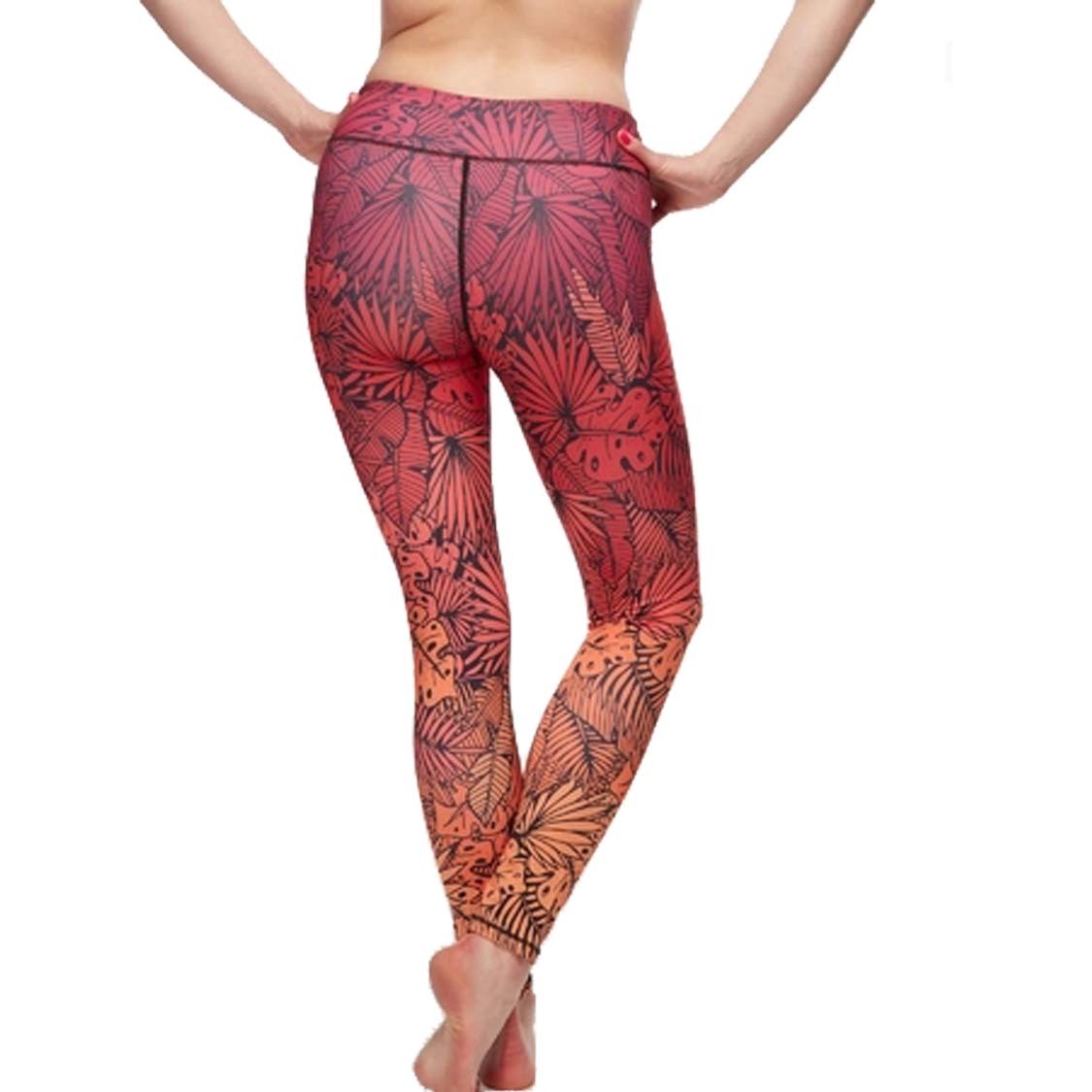 Floral Printed Set Yoga Pants Pilates Training Wear-Aria Doejay