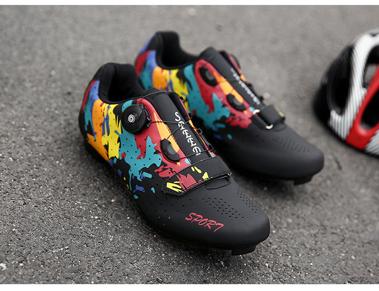 Cross-border New Arrival Road Lock Shoes Riding Shoes Men's And Women's Mountain Lock Shoes Cycling Shoes Outdoor Help Cycling Shoes-Aria Doejay