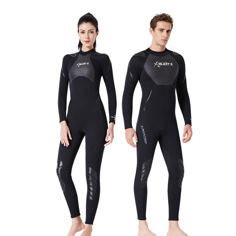 1.5MM One-piece Warm And Cold Long-sleeved Snorkeling Surfing Sunscreen Jellyfish Swimsuit