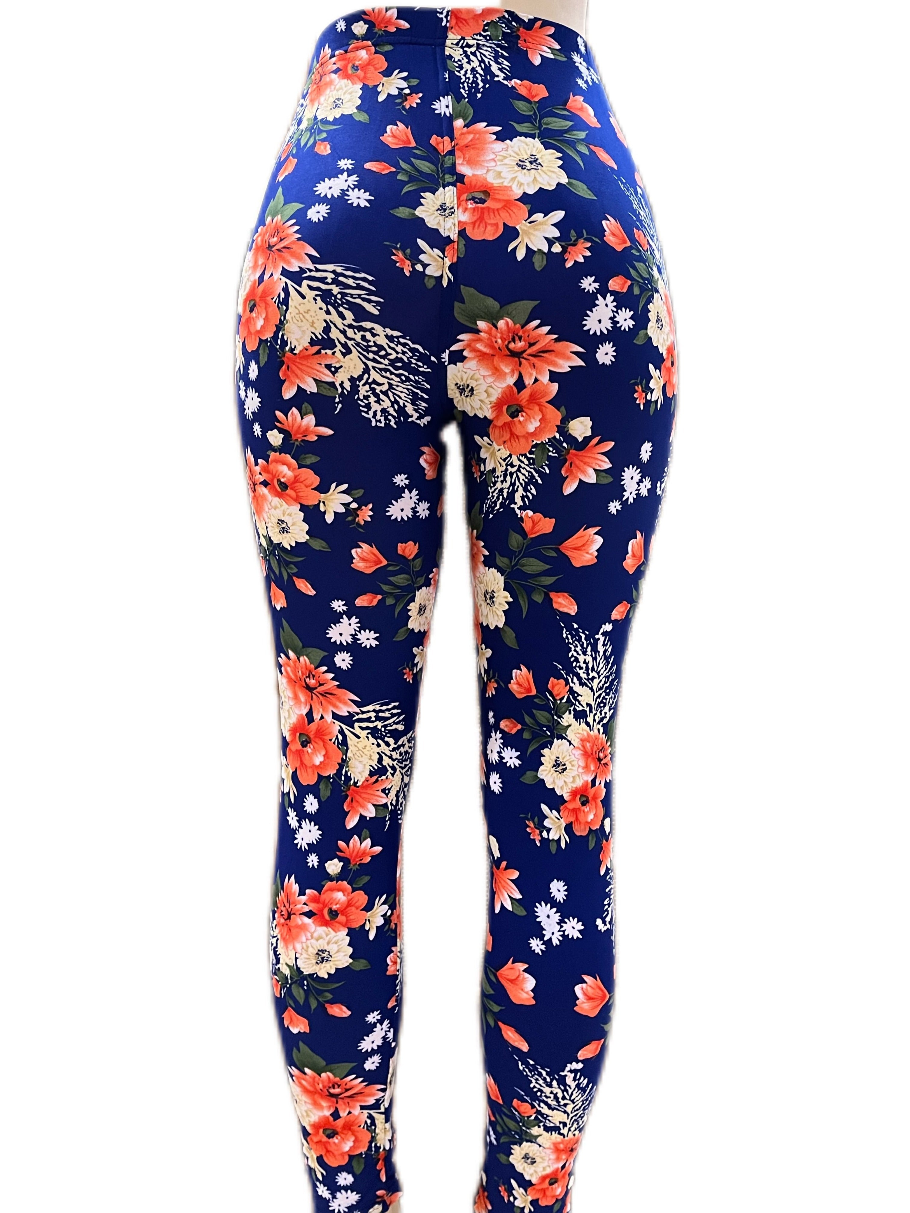 918 3pcs Women’s Workout Yoga Leggings – High Waisted Printed Casual Stretch Elastic Waist Lightweight Active Lounge Pants