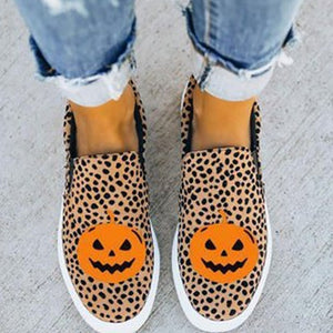 Halloween Bat Canvas Flat Shoes