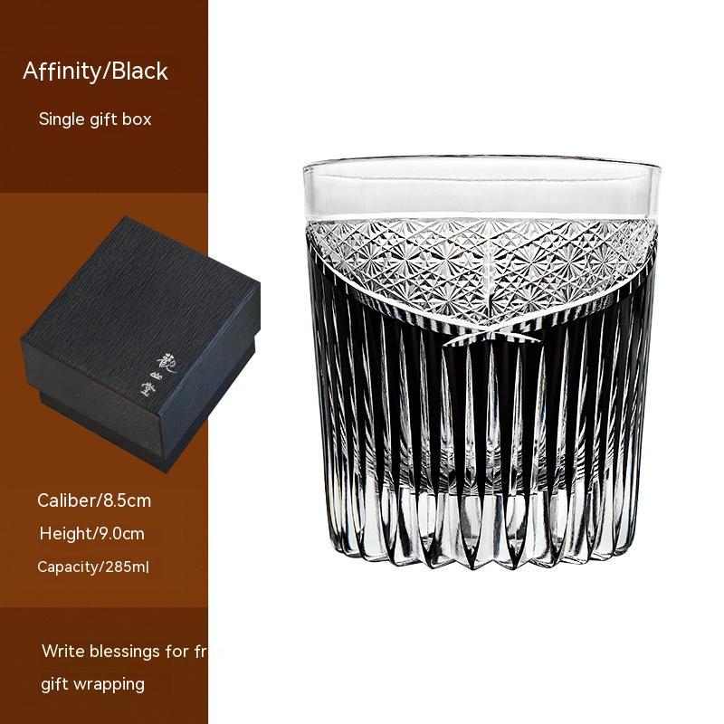 Wine Glass Gift Box Couple Gift Cup Crystal Glass Whiskey Glass-Aria Doejay