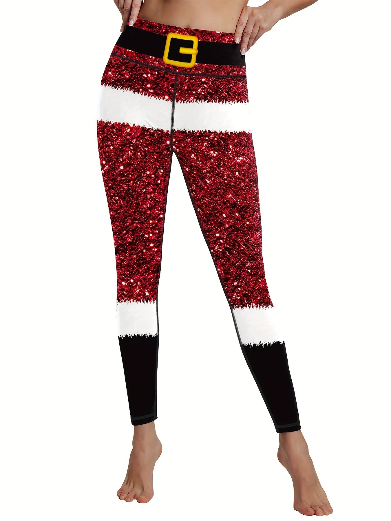 Christmas Leggings For Women Printed Pants Workout Leggings High Waisted Yoga Pants Fitness Outfits