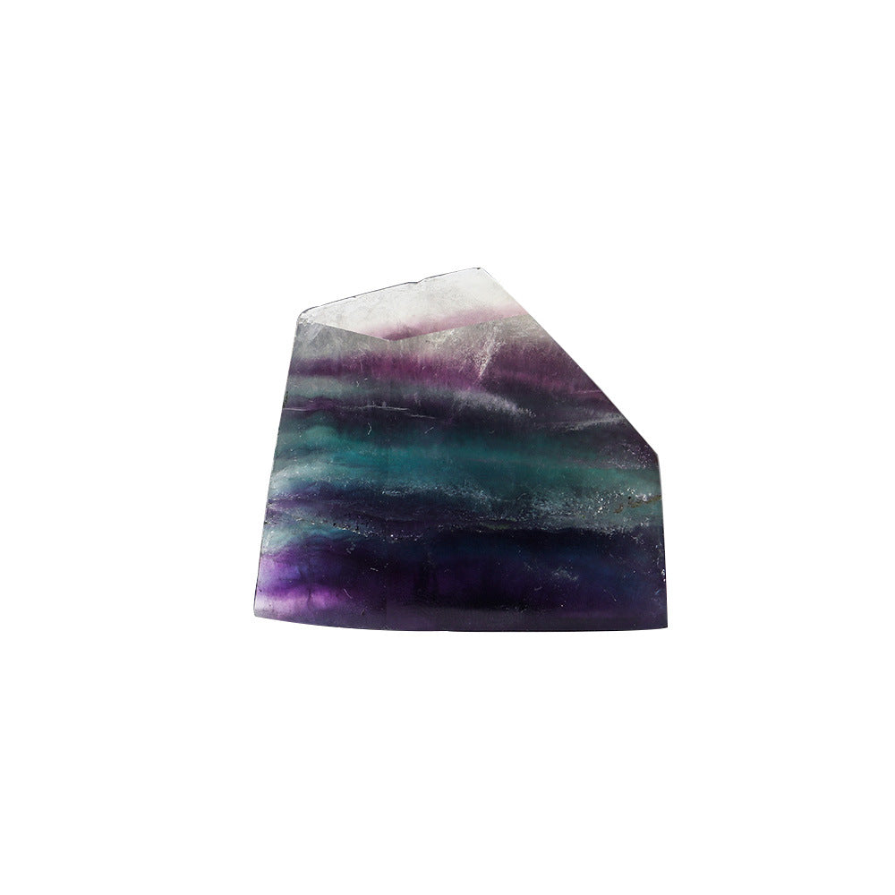 Rainbow Fluorite Polyhedron Ornament Home Decor Crystal-Aria Doejay