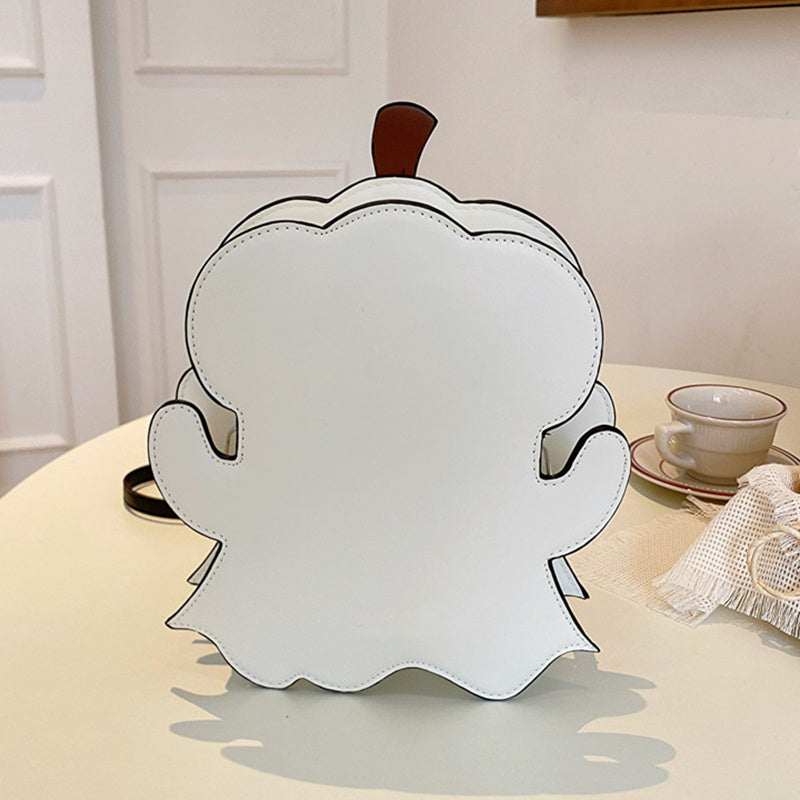 Halloween Shouder Bags Creative 3D Cartoon Pumpkin Ghost Design Cute Bags Women Cell Phone Purses Novelty Personalized Candy Crossbody Bags-Aria Doejay