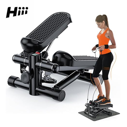 1pc,hiii,Steppers For Exercise At Home,Mini Stair Stepper 330 Lb Capacity,Workout Stepper Machine For Exercise,Mini Stepper With Resistance Bands-Aria Doejay