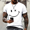 Men's T-shirt Summer Light Brown Round Neck Short Sleeve Letter Print Top-Aria Doejay