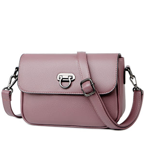 Fashion Leather Messenger Shoulder Small Square Bag