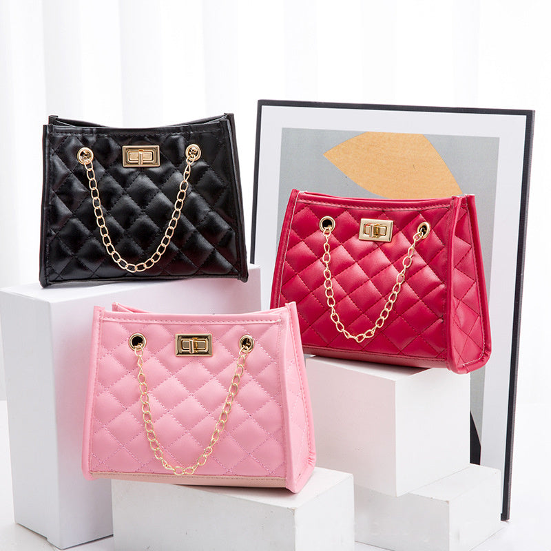 Mini Chain Shoulder Bags Rhombus Sewing Small Square Bags For Women-Aria Doejay