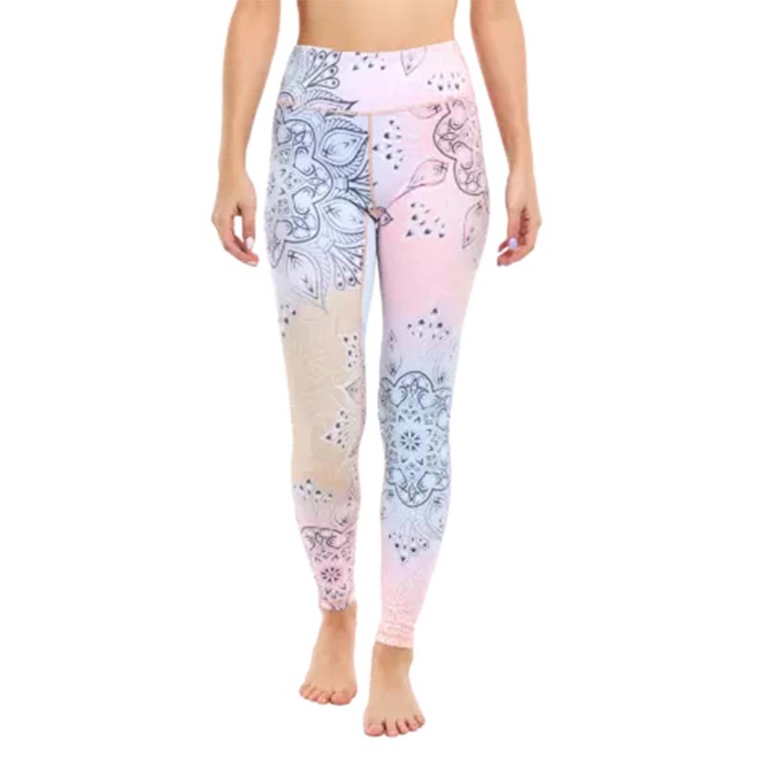 Floral Printed Set Yoga Pants Pilates Training Wear-Aria Doejay