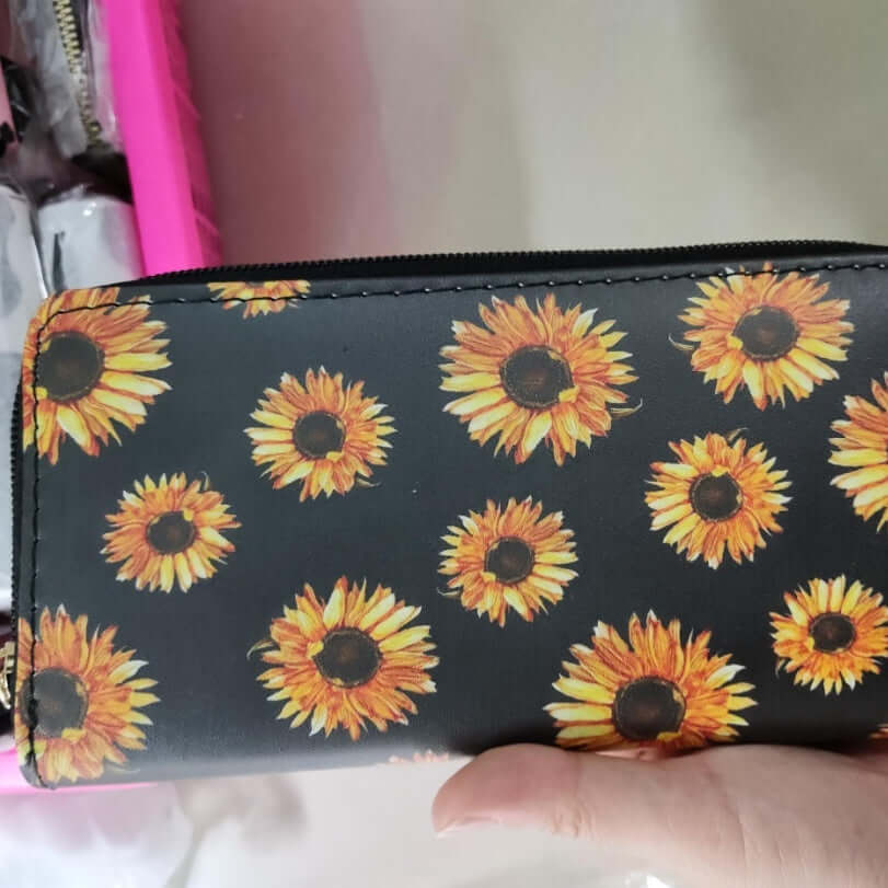 Women's Wallet Sunflower Print-Aria Doejay