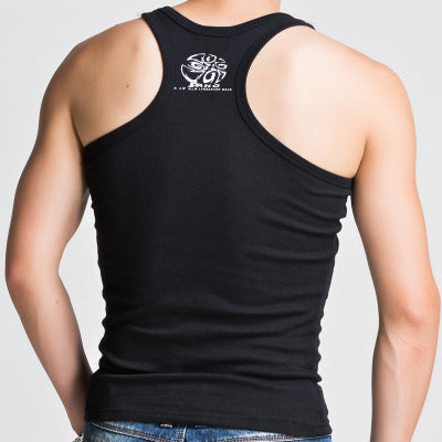 Men's Racer Vest Men's Cotton Stretch Vest Slim Fitness Vest-Aria Doejay