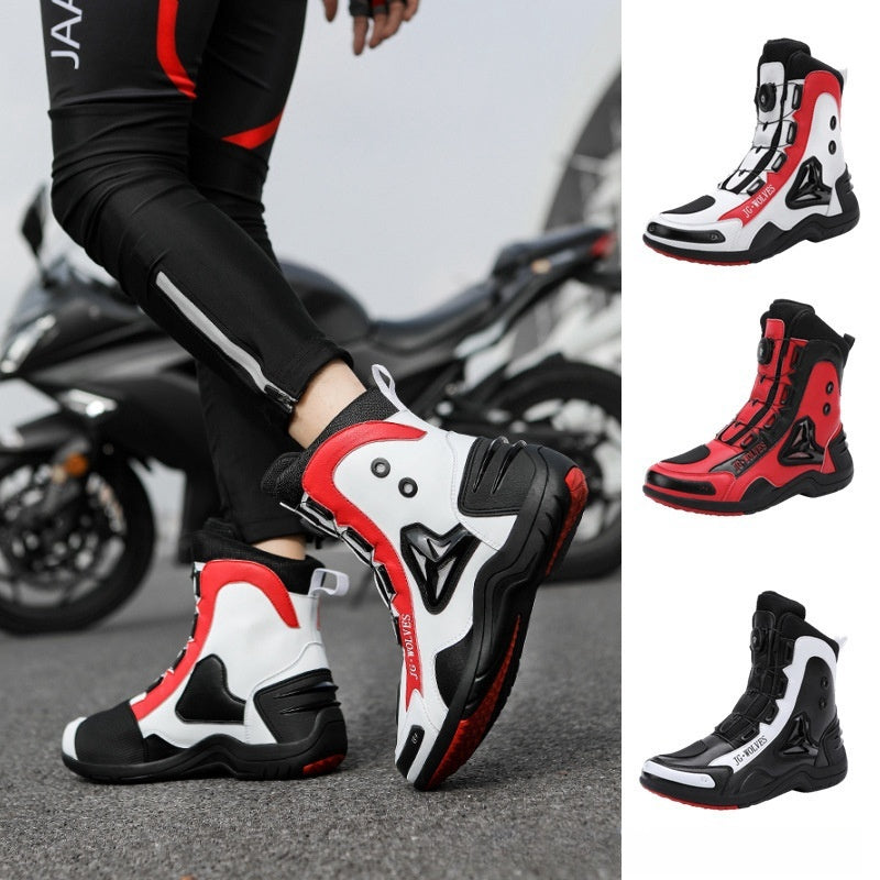 Motorcycle Long Mountain Locomotive Road Anti-skid Protection Off-road Lightweight Commuter Worker Boot-Aria Doejay