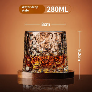 Household Tumbler Glass Spinning Creative Wine Glass With Base-Aria Doejay