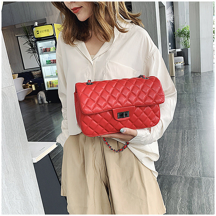 Casual Diamond Crossbody Small Square Bag