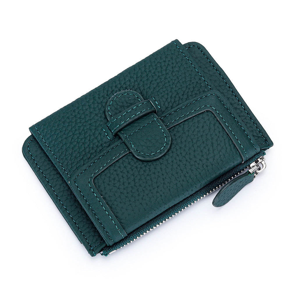 Fashion Ultra-thin Multifunctional Leather Multiple Card Slots Wallet