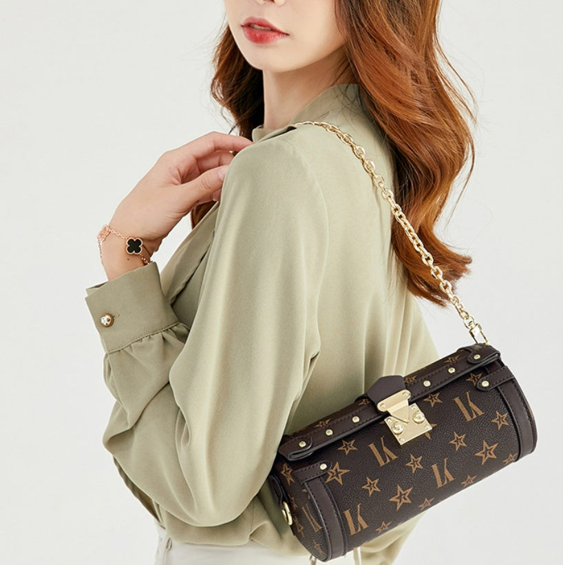 Round Barrel Women's Bag Shoulder Messenger Bag