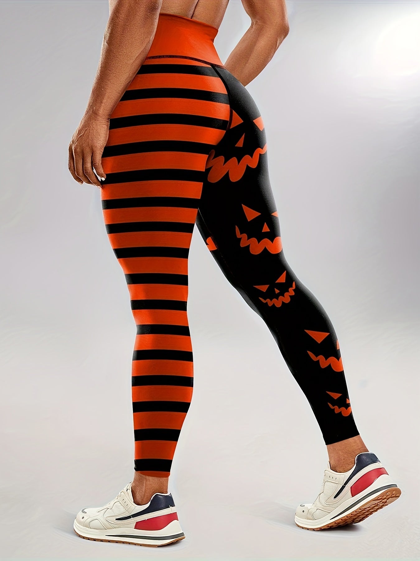 Women's Yoga Leggings With High Waist, Comfortable And Breathable, And Stretchy, Perfect For Outdoor Activities And Fitness, Halloween Print