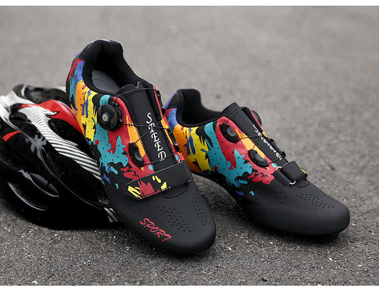 Cross-border New Arrival Road Lock Shoes Riding Shoes Men's And Women's Mountain Lock Shoes Cycling Shoes Outdoor Help Cycling Shoes-Aria Doejay