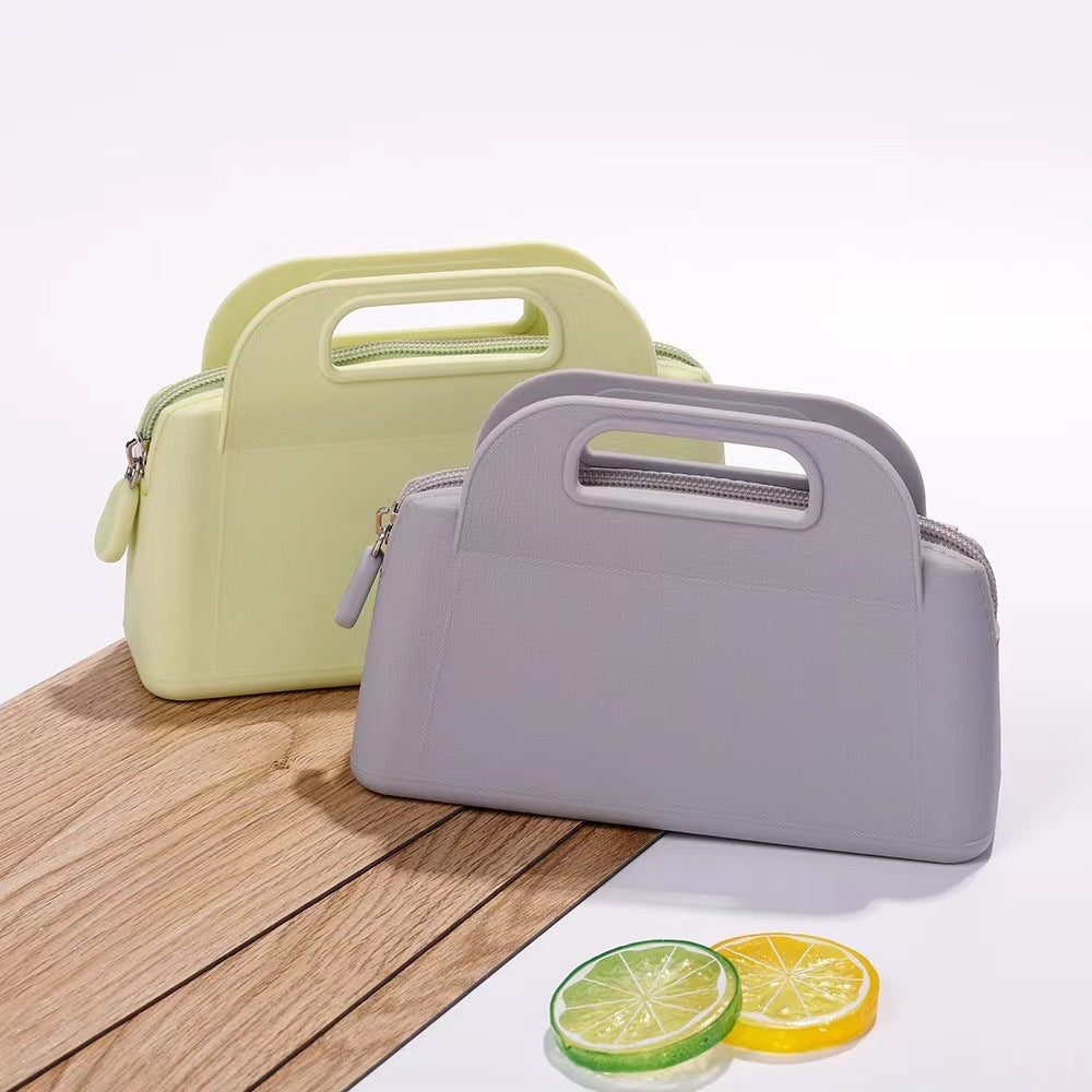 Silicone Handbag Convenient Women's Storage Bag Portable