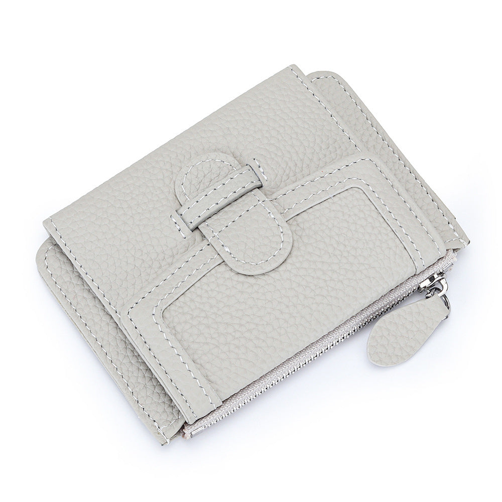 Fashion Ultra-thin Multifunctional Leather Multiple Card Slots Wallet